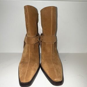 Rag & Bone Tan Ankle Booties with Suede Finish